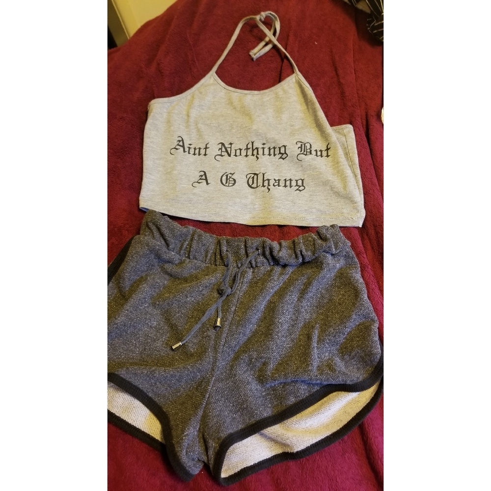 Set of top and shorts